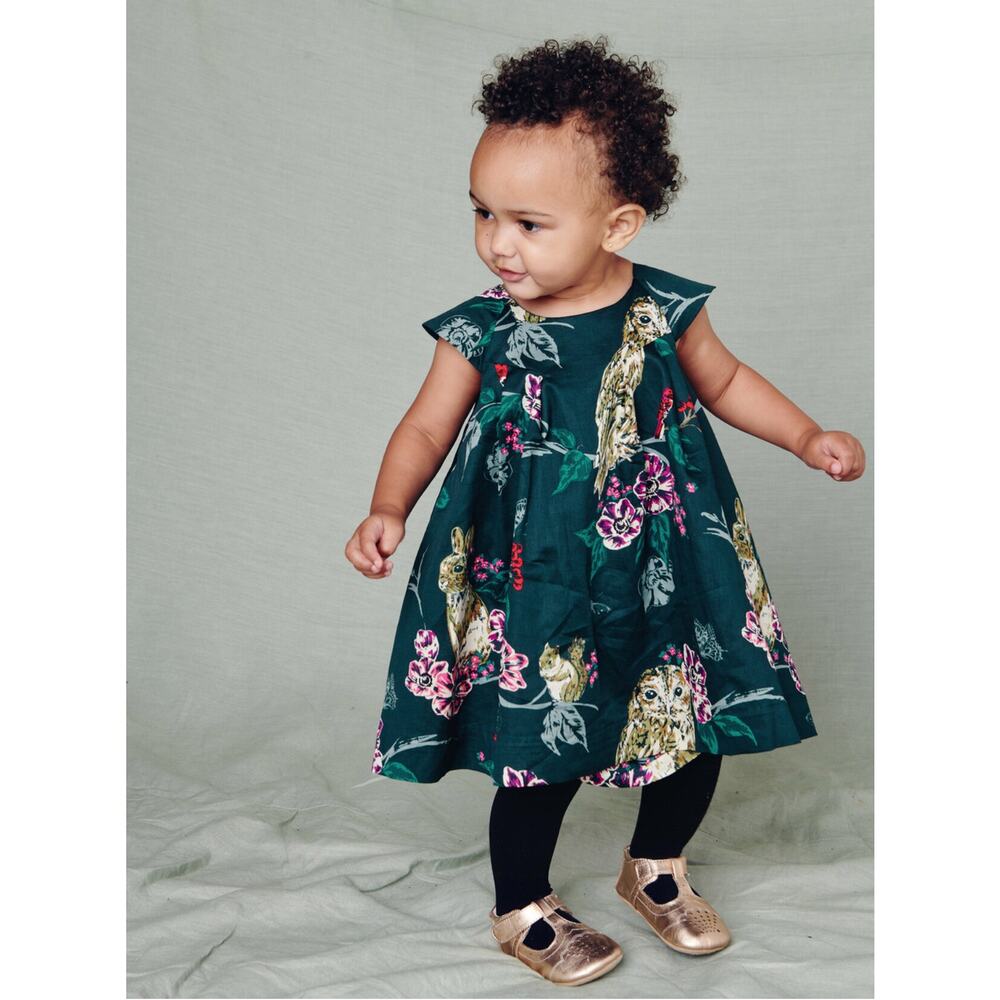 Tea Collection Caledonian Forest Holiday Dress Size 12-18 months - Picture 2 of 8